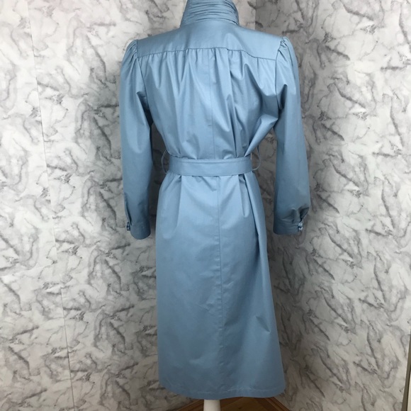 Rare London Fog Long Trench Coat - Picture 4 of 8